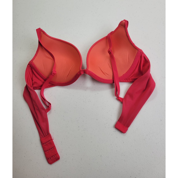 Maidenform Underwire Push Up Bra One Fab Fit Pink Orange Full Coverage Size 34A - Picture 6 of 6